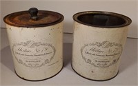 Two Antique Tobacco Cans