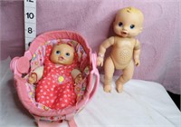 2 Vtg Hasbro Baby Alive Dolls-Untested