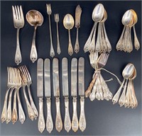 42 Pc. Roger Brothers Old Colony Silverplate Set