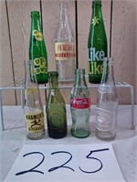 BOX LOT COLLECTABLE OLD BOTTLES