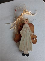 Decorative wooden angel