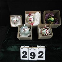 Group five ornaments.