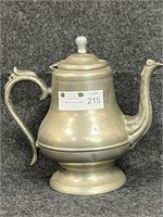 Antique Morey & Smith Pewter Tea Pot