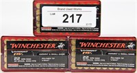 150 Rounds of Winchester Varmint HV .22 Magnum