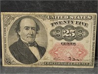1863 US 25Cent Fractional Note