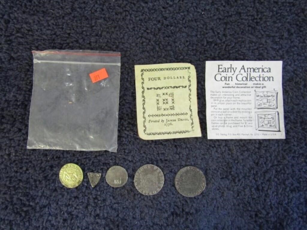 REPLICA EARLY AMERICAN COINS