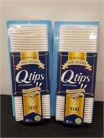 Two new 500 count boxes of Q-tips