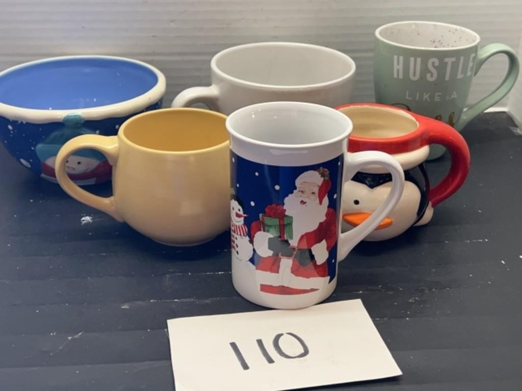 Mix d lot - coffee mugs; soup cups and more