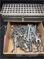 Wrenches, sockets and organizer