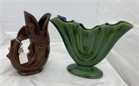 2 pc, Fish Picture, USA planter