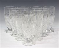 (10) WATERFORD 'COLLEEN' CRYSTAL ICED TEA GLASSES