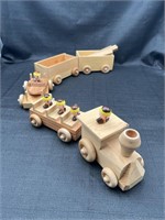5 Section Wood Train Handcrafted (?)