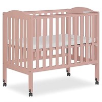 2-in-1 Portable Folding Stationary Side Crib