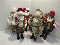 Christmas Santa 12"H - qty 6, All Different