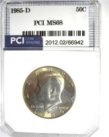 1985-D Kennedy MS68 LISTS $5000