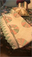Hand placed and stitched Quilt (Full)