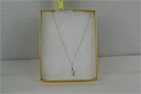 STERLING SILVER NECKLACE W/ PENDENT