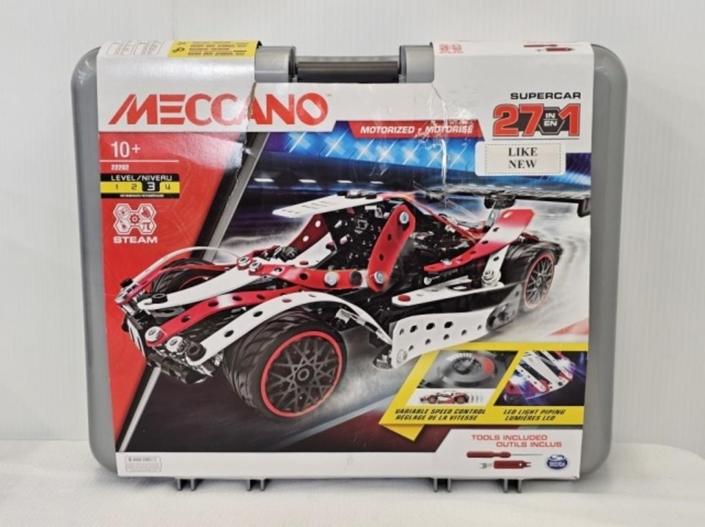 MECCANO SET - SUPERCAR - PACKAGES ARE OPENED