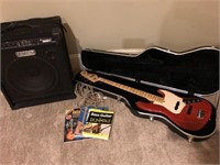 Fender Jazz Bass Guitar and Fender Amplifier