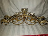 Nice 5 Candle Metal Candleholder Architecture