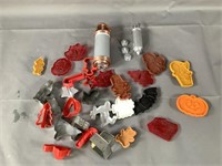 Cookie cutters and decorating supplies
