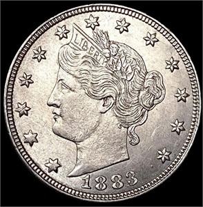 1883 No Cent Liberty Victory Nickel UNCIRCULATED