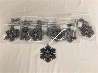 14 Greenville, SC Metal Snowflake Ornaments