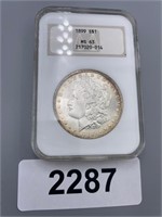 1899 Morgan Silver Dollar - Graded