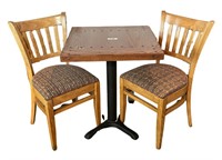 24" Ships Hatch style Wood Goods Table & Chairs