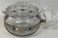 DESIRABLE VINTAGE PYREX TEAPOT