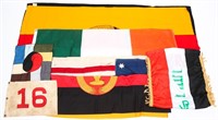 WORLD FLAGS & NATIONAL BANNERS LOT