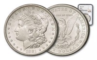 1881 s MS 63 NGC Morgan Silver Dollar