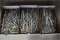 3 BOXES OF ASSORTED BOLTS & NUTS