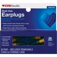 CVS Health Dual-Use Earplugs, 2 Pair