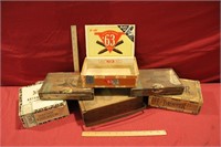 Vintage Primitive Cigar Humidor & Cigar Boxes