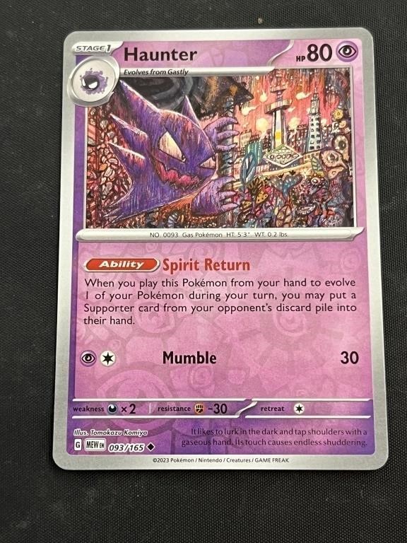 Haunter Hologram Pokémon Card