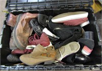 Large Tote of Misc Shoes