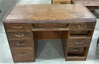 Wooden desk - missing drawer  24x46x30