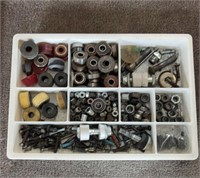 Tray of Skateboard Parts