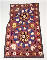 EMBROIDERED SILK SUZANI WALL HANGING