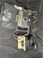 2 Vintage Polaroid cameras