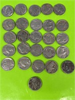 (26) Buffalo nickels
