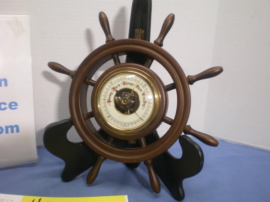 Ships Wheel Barometer