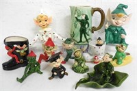 Elf Lot Pitcher and Figurines