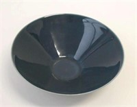 Chinese dark blue glazed porcelain conical dish