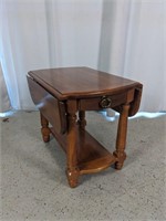 Wooden End Table w/ Drop Sides