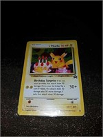 Happy birthday Pikachu Pokemon foil card