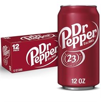 Dr Pepper Soda, 12 fl oz cans, 12 pack - 3 Pack