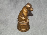 A. C. Williams Early Cast Iron Bank Dog on a Tub