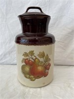 Vintage McCoy Fruit Cylinder w/ Lid